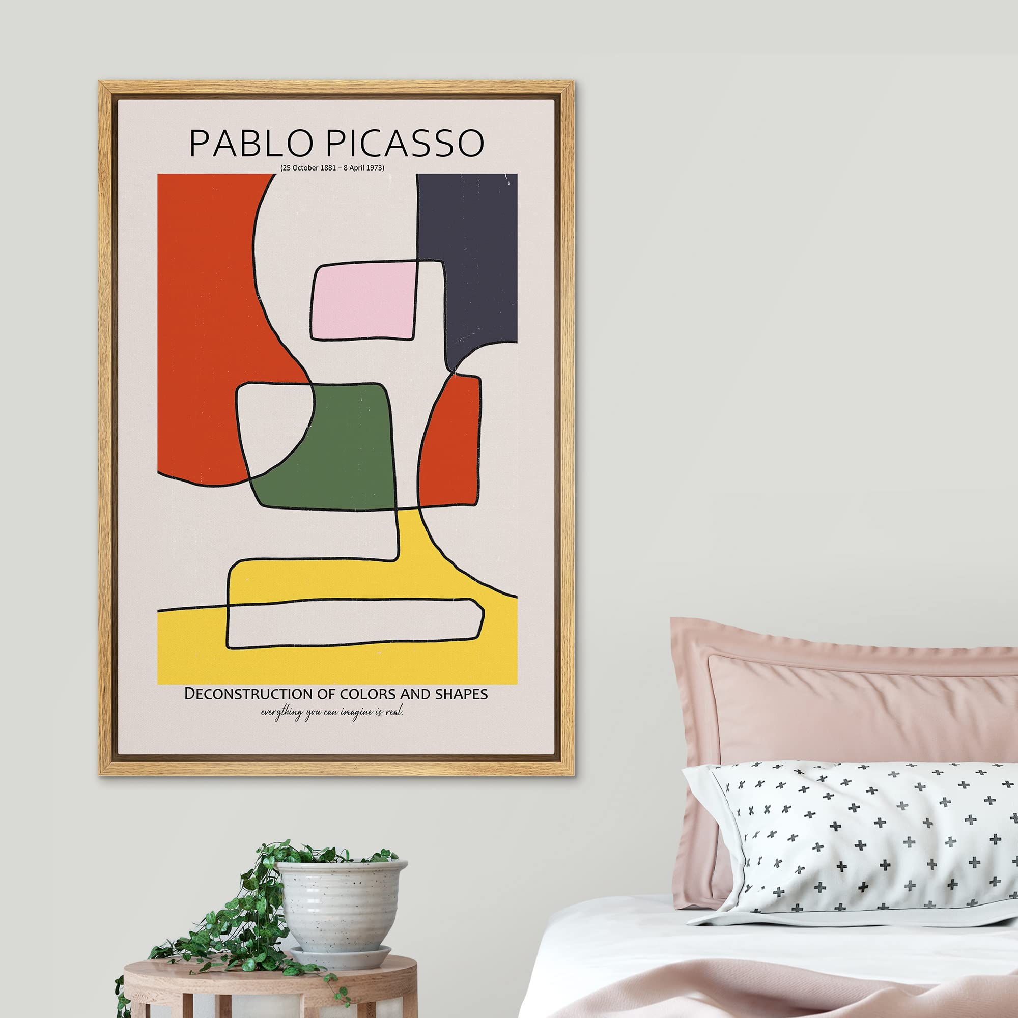 Amazon.com: SIGNLEADER Framed Canvas Print Wall Art Pablo Picasso
